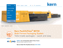 Tablet Screenshot of packontime.com